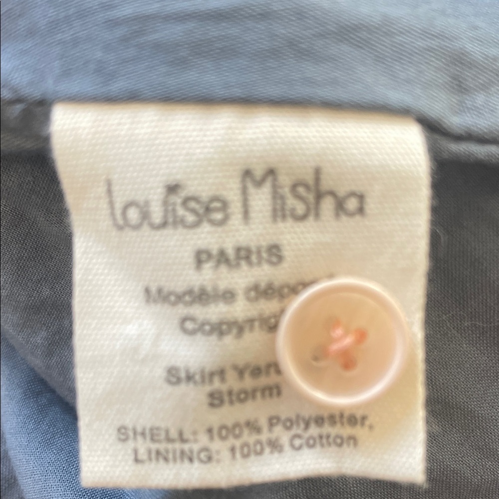 Louise Misha Floral Blue Kids Skirt with Suspenders - Picture 3 of 4